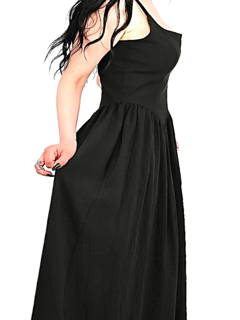 Signature Collection - The Dani Maxi Dress - Square-Neck Bodice with Pockets - Picture 2 of 13